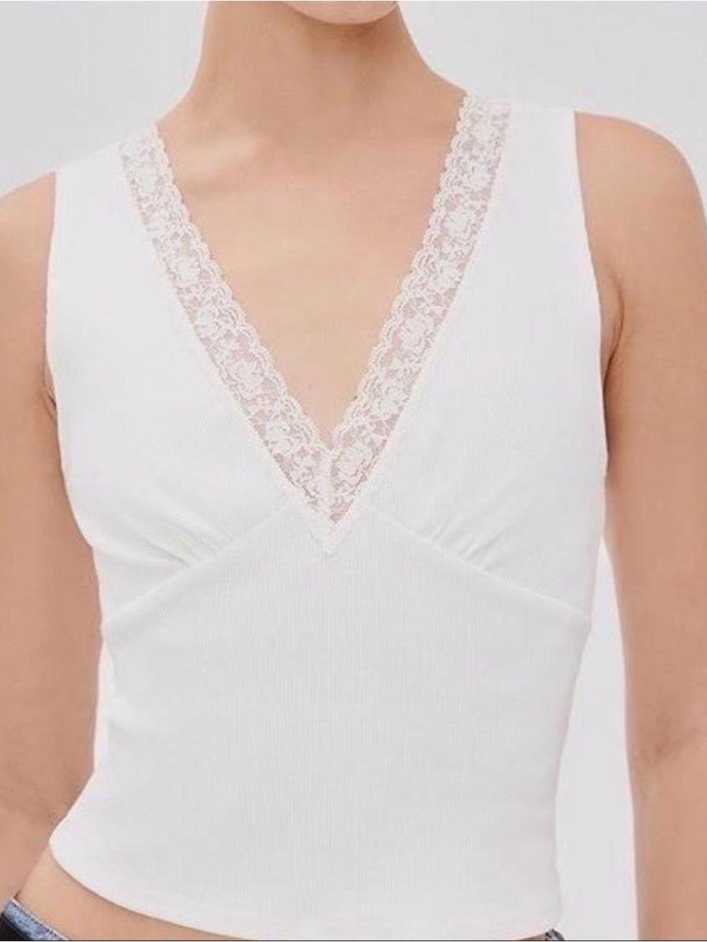 Reformation Lea Knit Top in Bleach
